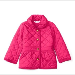 Ralph Lauren baby girls  quilted barn jacket